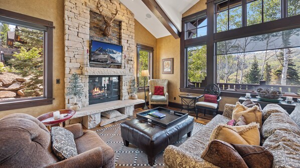 デラックス ハウス マウンテンビュー | リビング エリア