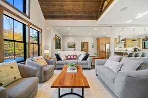 Smart TV, fireplace, video games, books