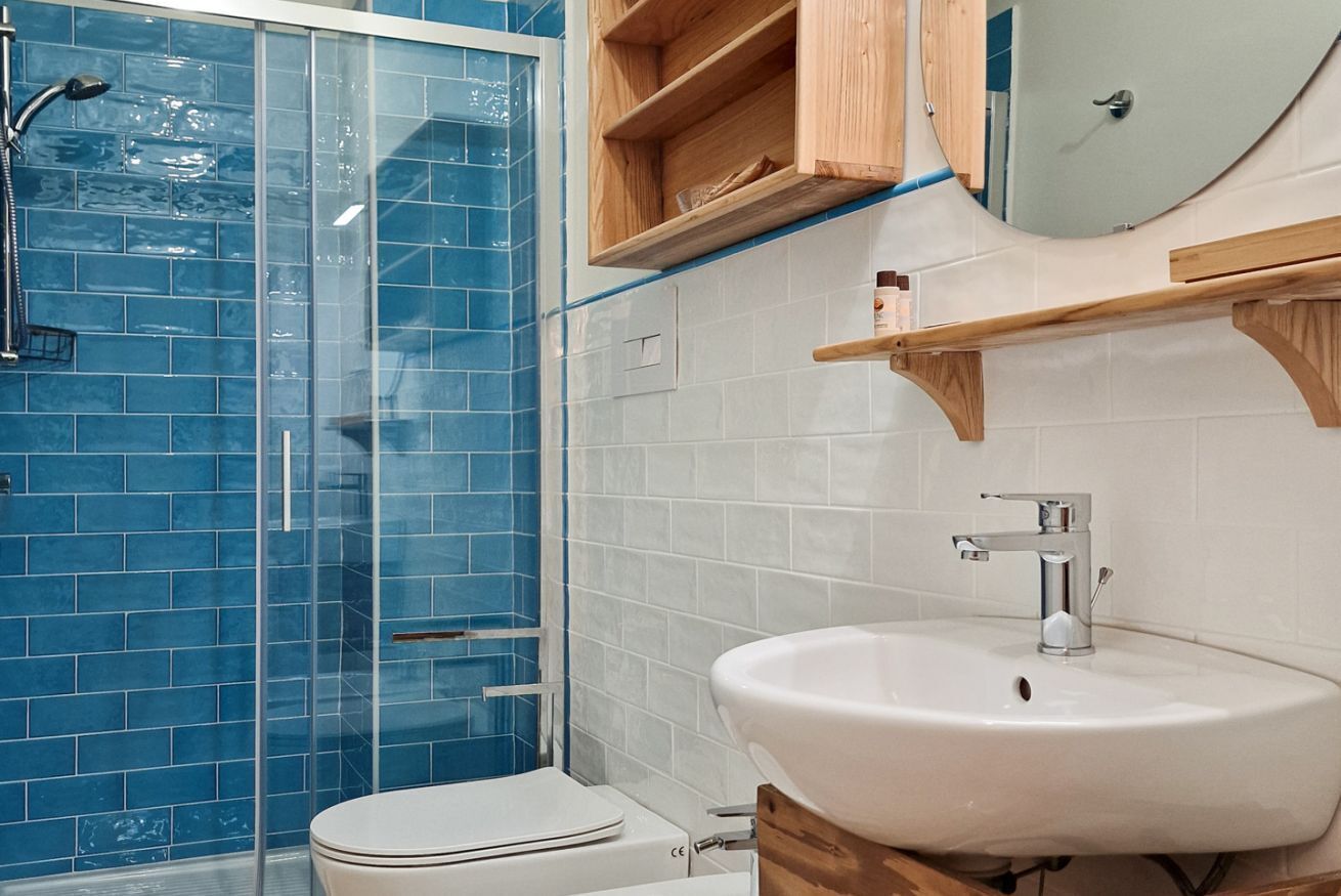 Shower, hair dryer, bidet, shampoo