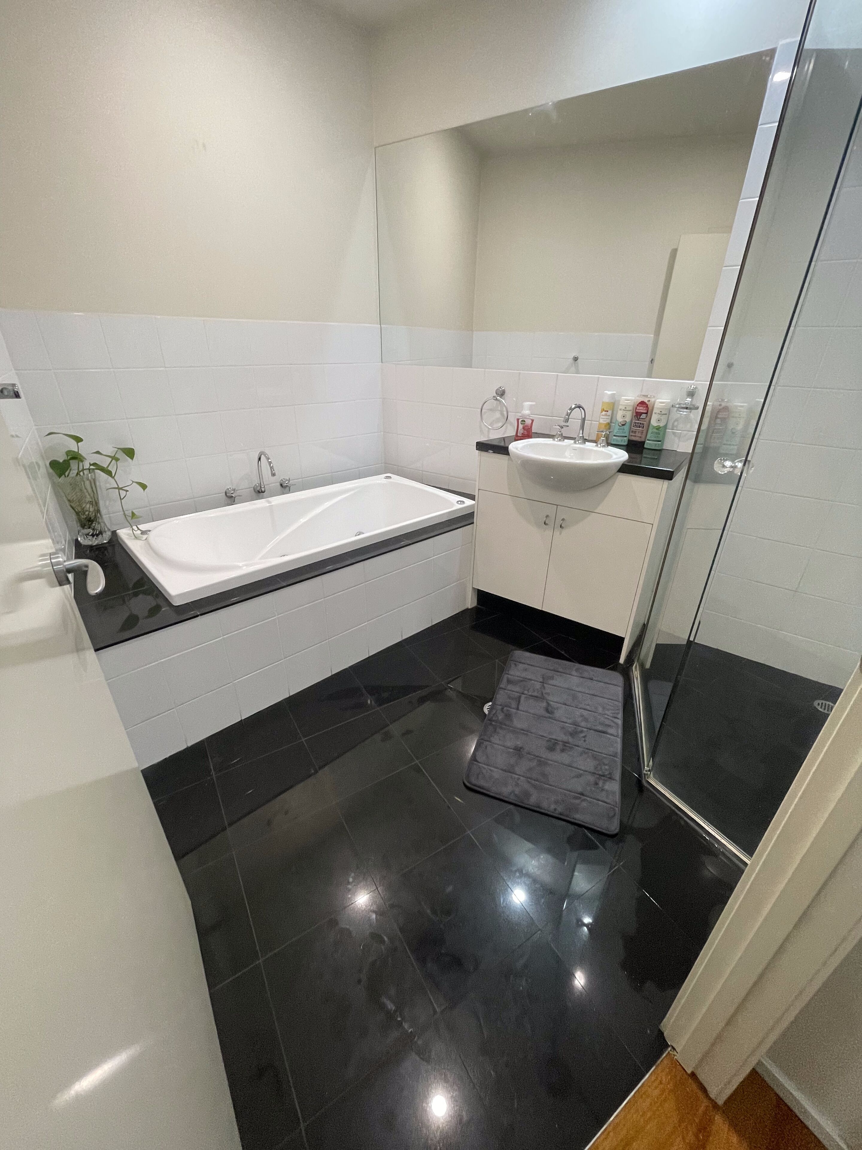Towels, soap, toilet paper