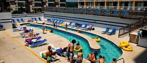 Indoor pool, outdoor pool