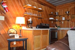 Interior - Cozy River front cabin w/Private natural spring. Pet Friendly! (Stanton)