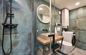Shower, hair dryer