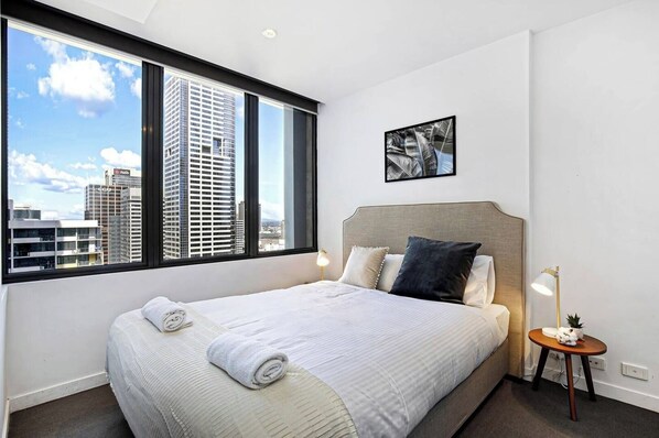 1 bedroom, iron/ironing board, bed sheets