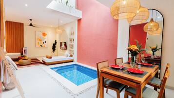 Deluxe Villa, Pool View | In-room dining