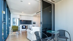 Interior - High Floor River View 1BR Prime Location w/Parking (South Brisbane)