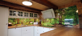 Cabin 'Ferienhütte Biobetrieb Lippenhof' with Private Terrace and Balcony