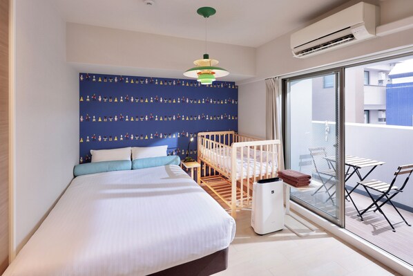 3 habitaciones, decoración personalizada y muebles diferentes 