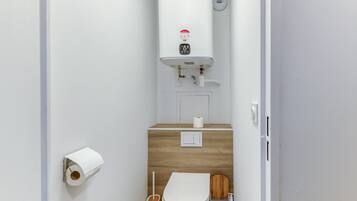 Ducha, secador de pelo, toallas