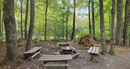 Moshannon | Tree-Lined Pocono Retreat w/, Hot Tub, Firepit & Pool Table