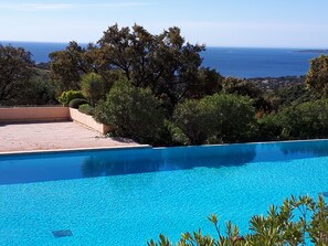 Pool - Air-conditioned 2-bedroom apartment estate with 1 swimming pool (Roquebrune-sur-Argens)