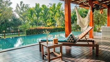 Standard Room, Pool View | Blackout curtains, soundproofing, free WiFi