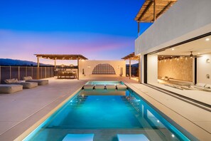 A heated pool - Villa Luna | Ibiza villa w pool & rooftop deck (Joshua Tree)