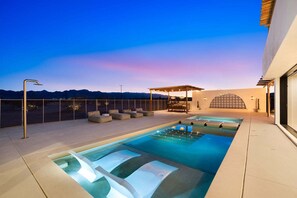 A heated pool