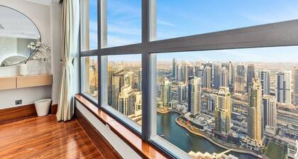 Luxury 6BR JBR Penthouse – Panoramic Sea Views, Steps to Marina Beach & The Walk