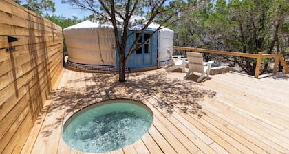 Secluded, Romantic Yurt w/Hot Tub at The Yurtopian - "Lizzie"