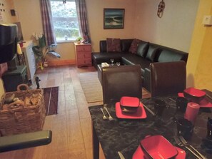 Cottage | Living area | TV, fireplace