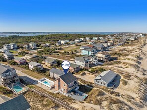 Exterior - Almost Home: Oceanfront, Saltwater Pool, Hot Tub (Nags Head)
