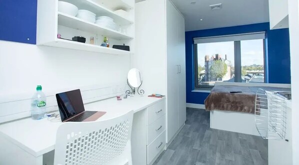 Estúdio, para não fumantes | Cortinas blackout, Wi-Fi de cortesia