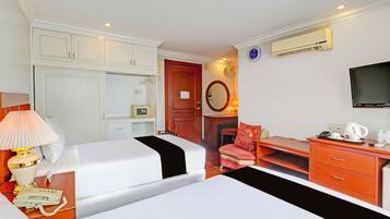 Deluxe Twin kamer | Luxe beddengoed, een bureau, gratis wifi, beddengoed