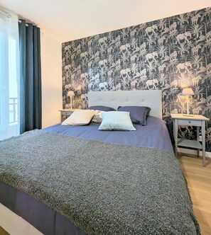 2 室のベッドルーム、WiFi、ベッドシーツ