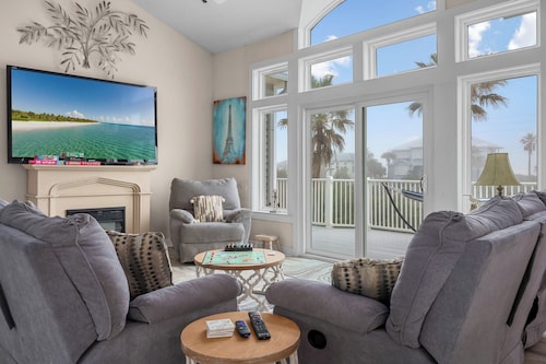 3-Story Beach House Retreat with Heated Pool, Game Room, 5 Min to Flagler