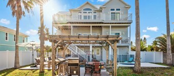 3-Story Beach House Retreat with Heated Pool, Game Room, 5 Min to Flagler