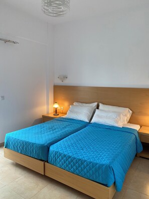 2 soverom, strykejern/-brett, reiseseng for barn og wi-fi (inkludert)