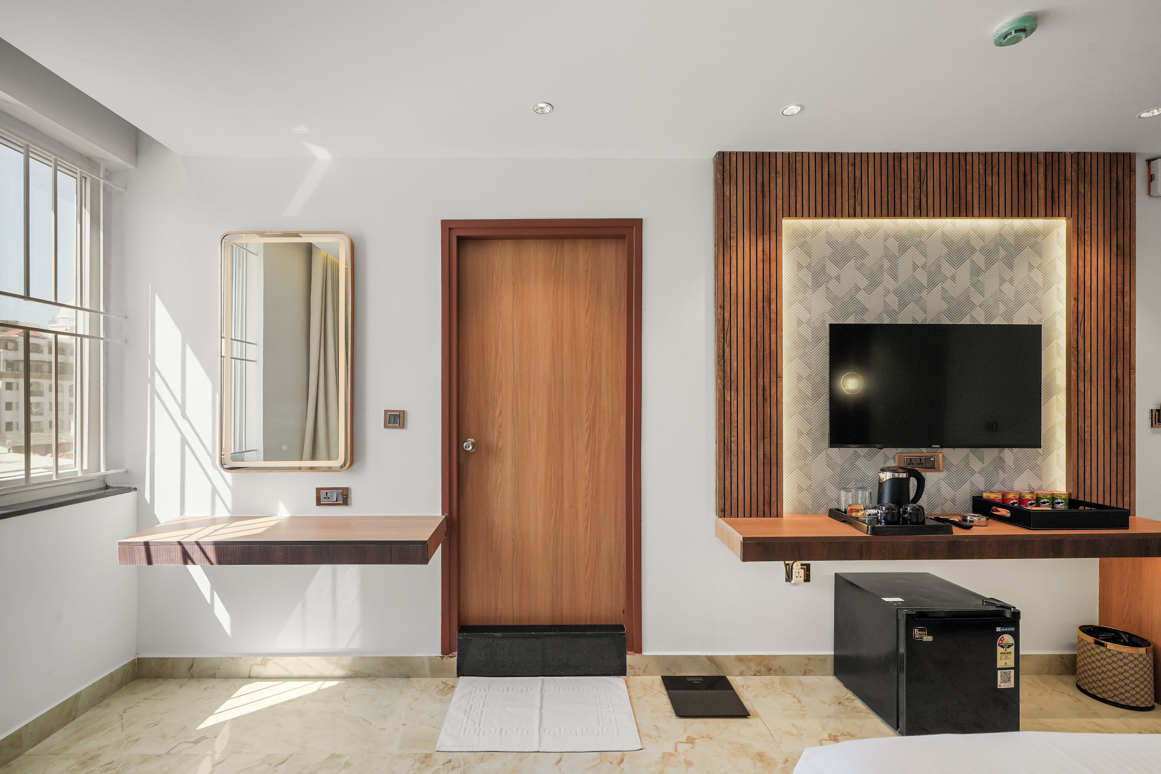 行政双人房或双床房, 城市景观 | 高档床上用品、羽绒被、Select Comfort 床、迷你吧