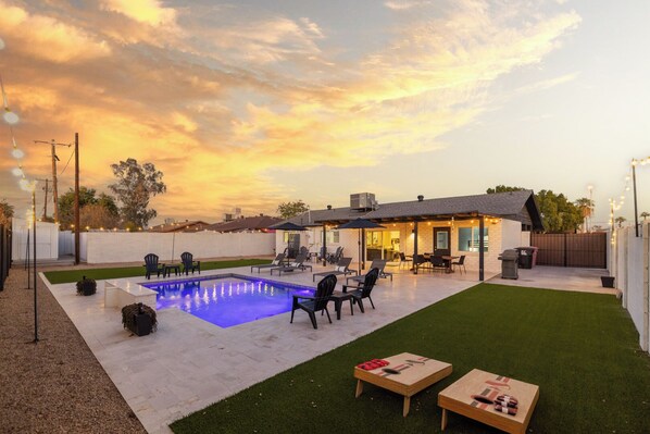 Una piscina climatizada