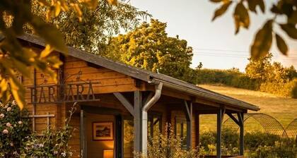Rural cosy cabin with log burner on the lowlands of the famous Malvern Hills.