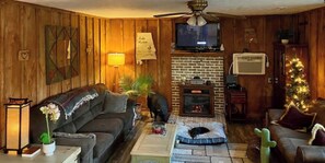 Smart TV, chimenea