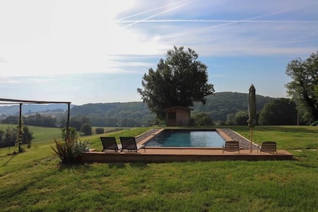 Little Bears Quadruple Room, Pool View | View from room