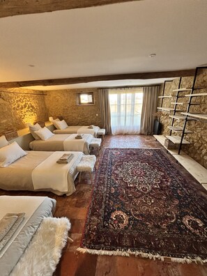 Premium bedding, individually decorated, individually furnished