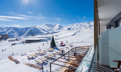 Ski in/Out, Gondola view in Atrium of New Gudauri