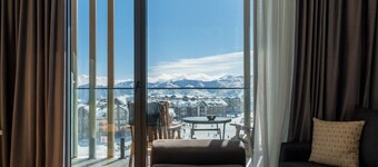 Ski in/Out, Gondola view in Atrium of New Gudauri
