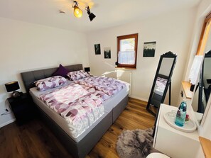 1 bedroom, iron/ironing board, travel crib, free WiFi