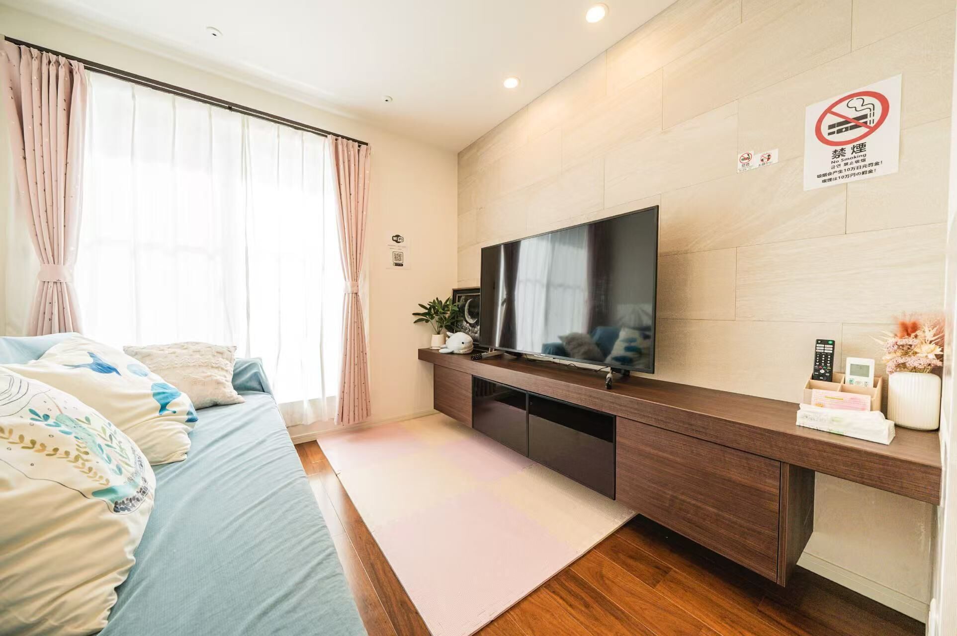 3 多间卧室、WiFi、床单