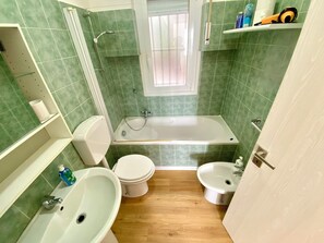 Hair dryer, bidet, towels, soap - Botanic Garden Apartment Calandre Beach (Liguria)