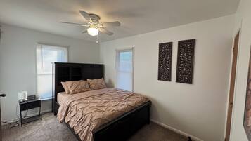 2 bedrooms, desk, iron/ironing board, WiFi