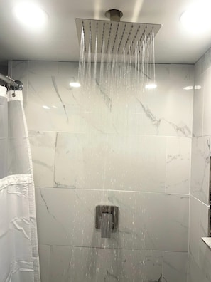 Shower, hair dryer, towels, soap - Amazing Water Front 4-bedroom estate in charming Narragansett with AC, WiFi (Narragansett)