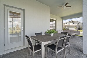 Outdoor dining - Last Minute Disney! Private Pool, Game Room & Themed Bedrooms. Book Now! #120407 (Orlando)