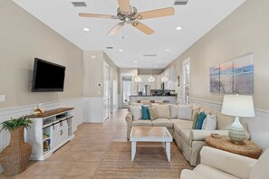 House (3 Bedrooms) | Interior - Teal Dreams by Avantstay 3 Blocks to Beach, Back Patio Seating (Santa Rosa Beach)