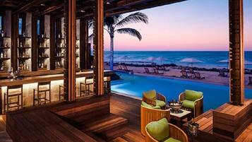 Vista a la playa o el mar