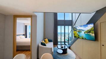 Premium bedding, memory-foam beds, minibar, in-room safe