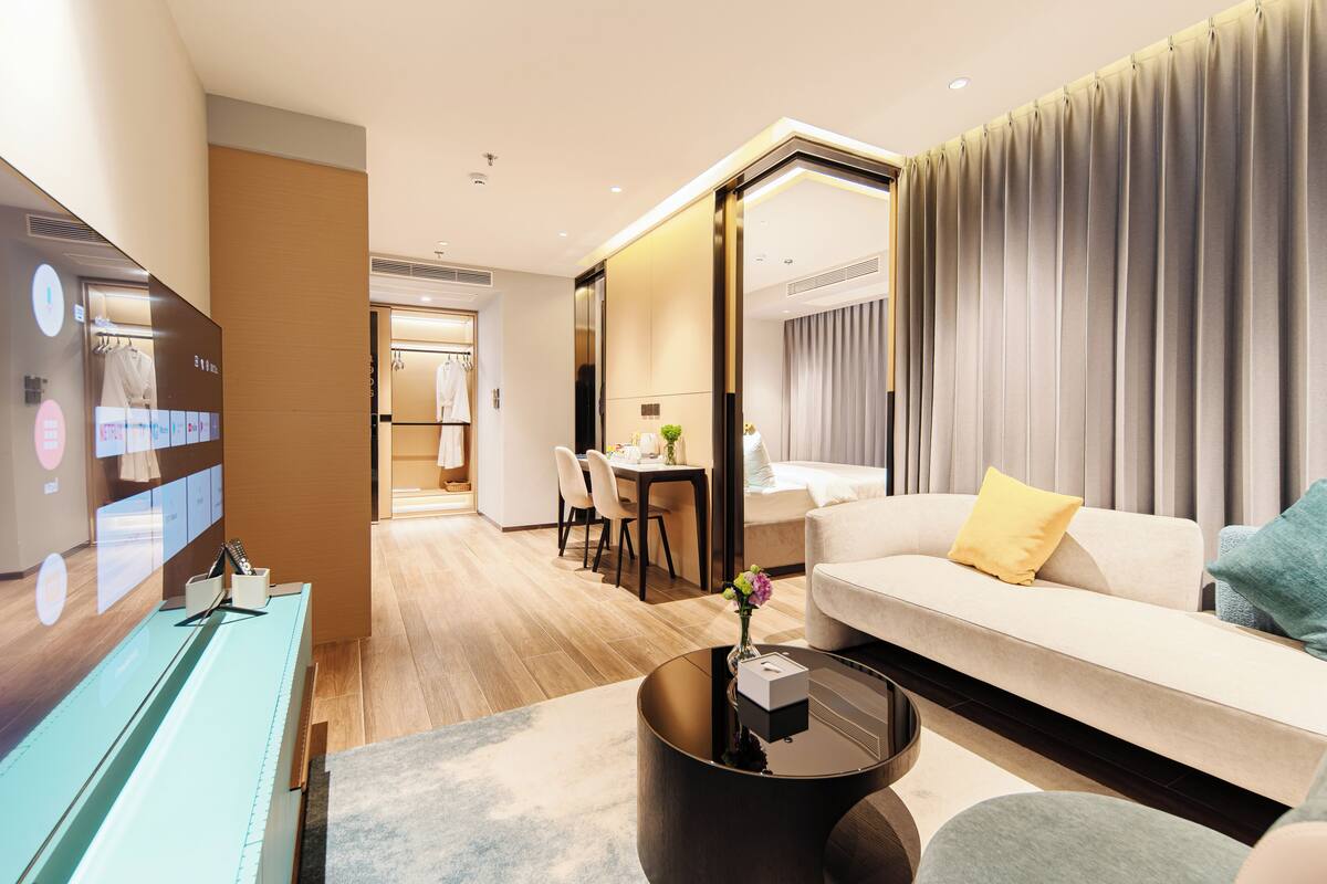 Premium bedding, memory foam beds, minibar, in-room safe