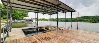 Hot Tub, Dock & Views: Waterfront Home in Cadiz!