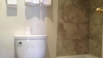 Standard Double Room, Mountain View | Bathroom | Towels, soap, shampoo, toilet paper
