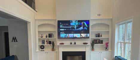 TV connectée, cheminée