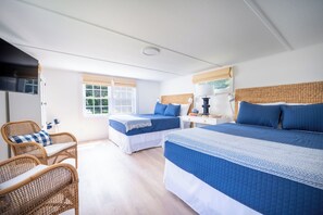 2 室のベッドルーム、デスク、WiFi (無料)、ベッドシーツ